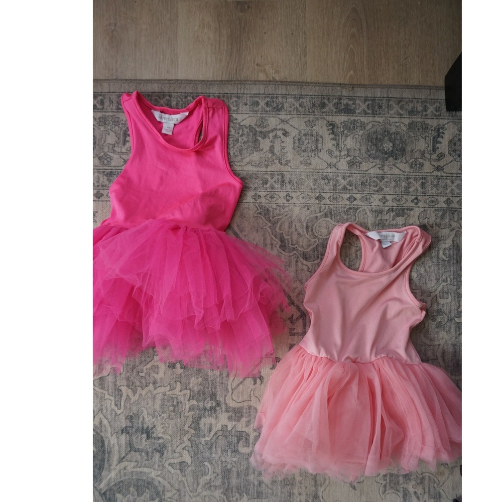 iloveplum Tutu Dress Set bundle Balletcore Princess Pink 4Y
